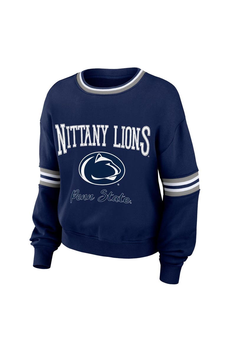 WEAR by Erin Andrews Women's WEAR by Erin Andrews Navy Penn State Nittany Lions Vintage Pullover Sweatshirt, Alternate, color, 