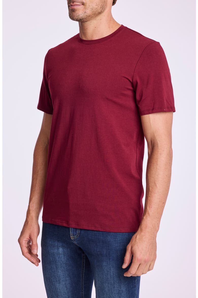 Lucas Crewneck T-Shirt, Alternate, color, WINE