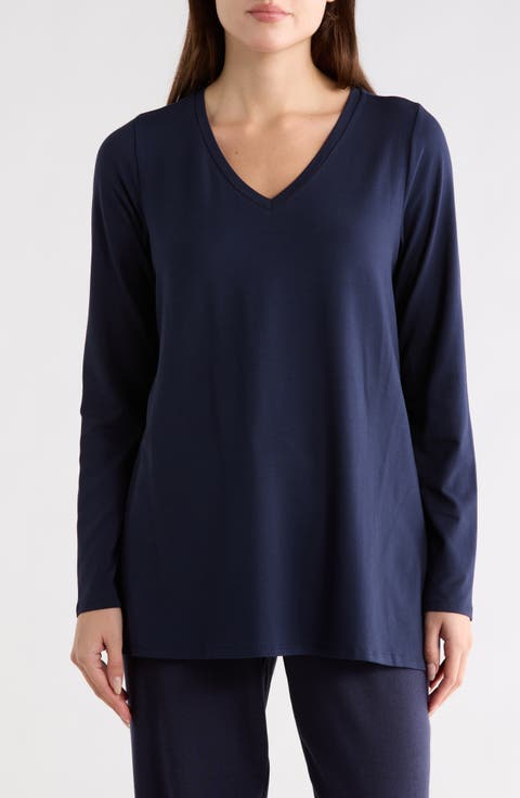 V-Neck Long Sleeve Tunic