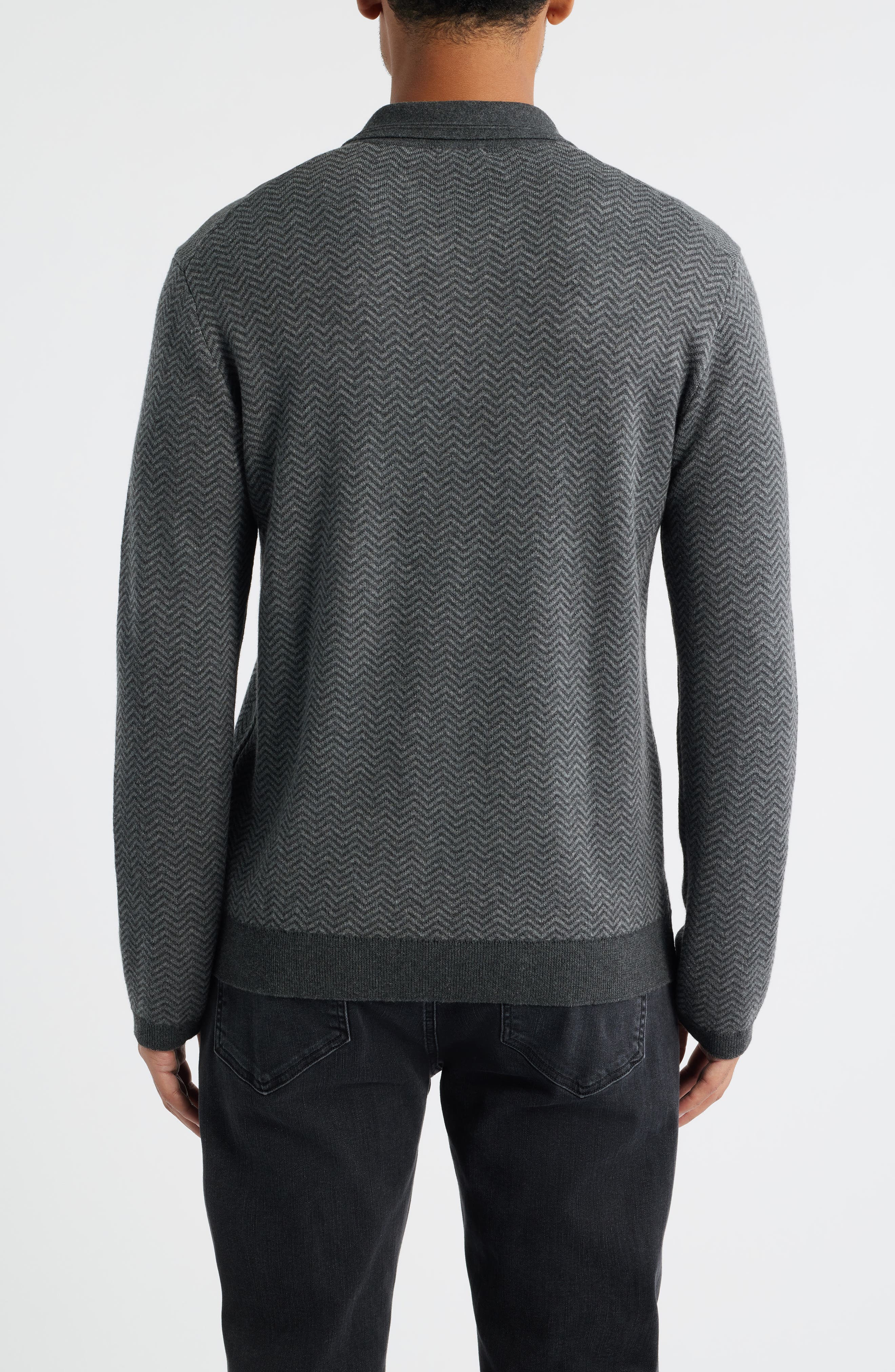Herrington Herringbone Polo Sweater - image 2