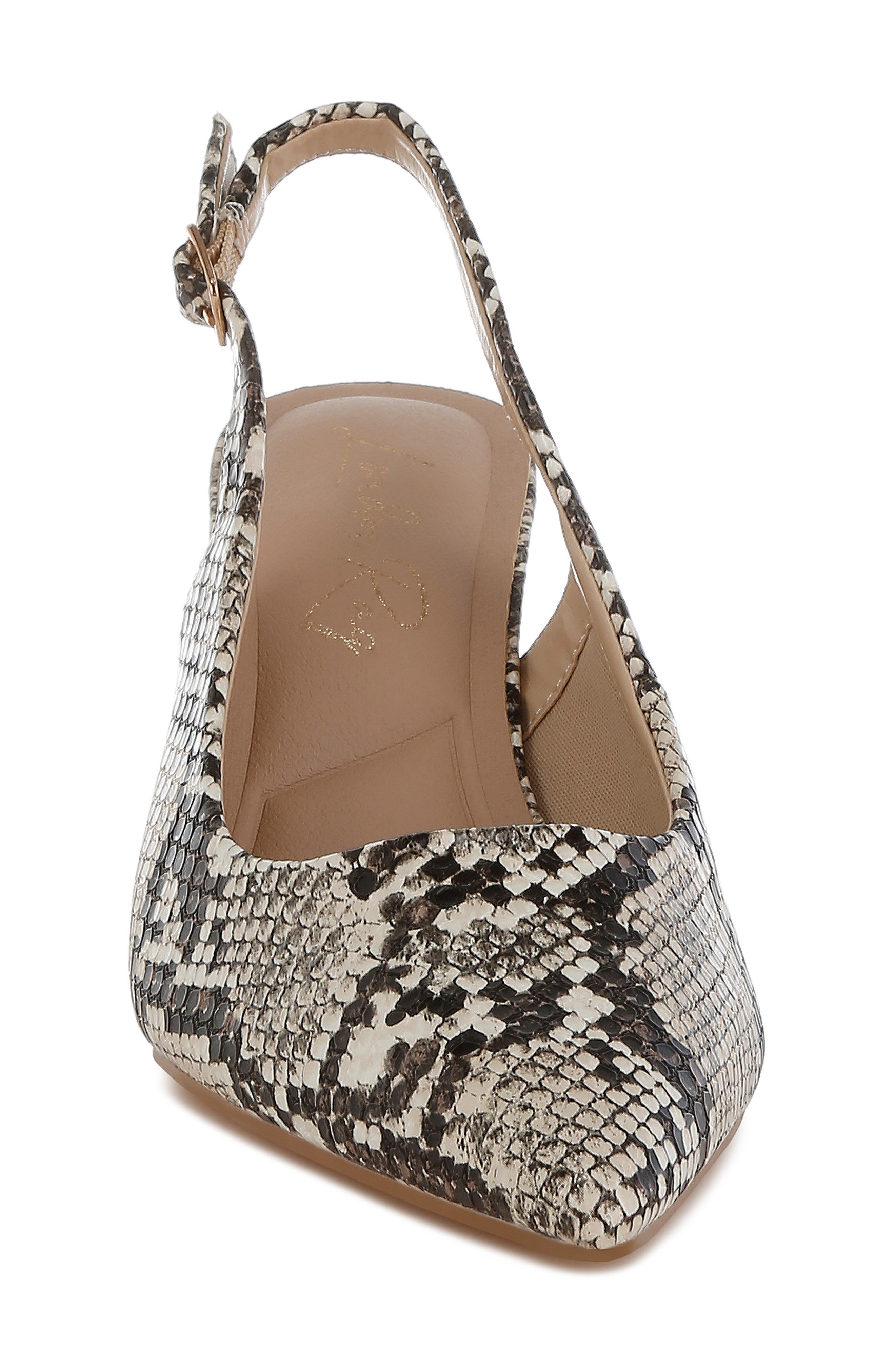 LONDON RAG Baobab Snake Print Slingback Pump, Alternate, color, Snake