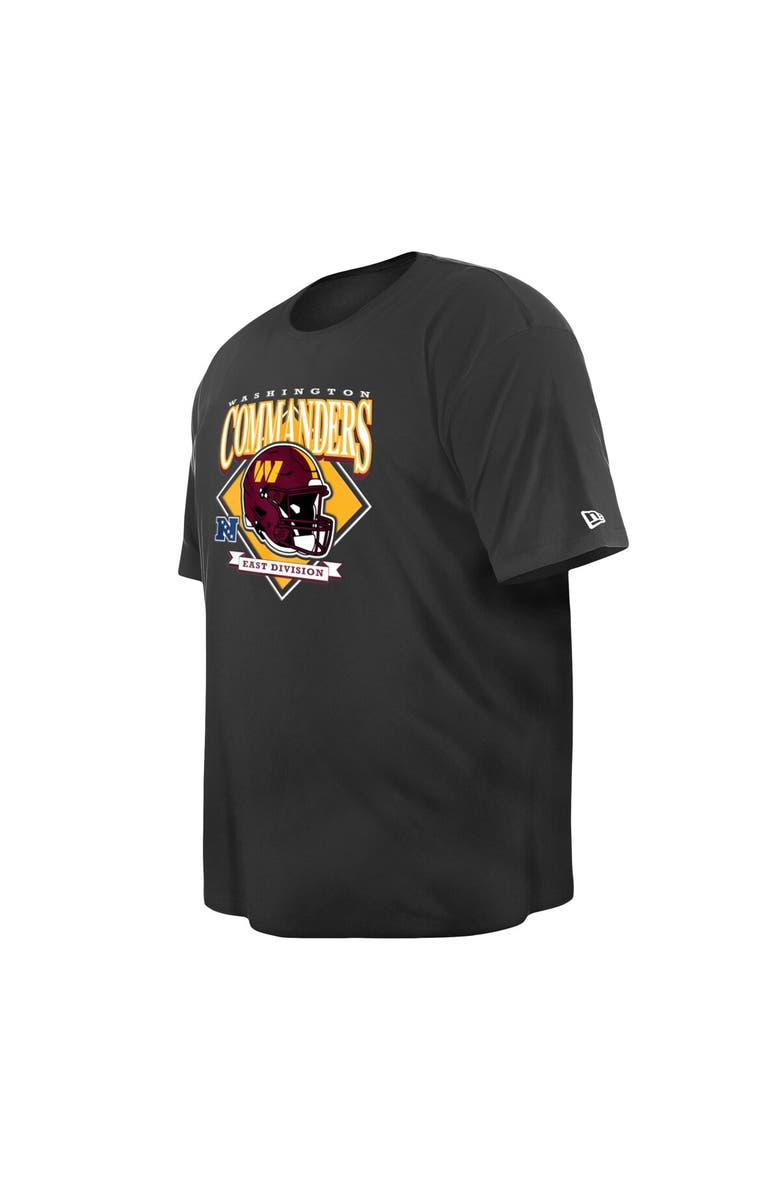 New Era Men's New Era  Black Washington Commanders Big & Tall Helmet T-Shirt, Alternate, color, 