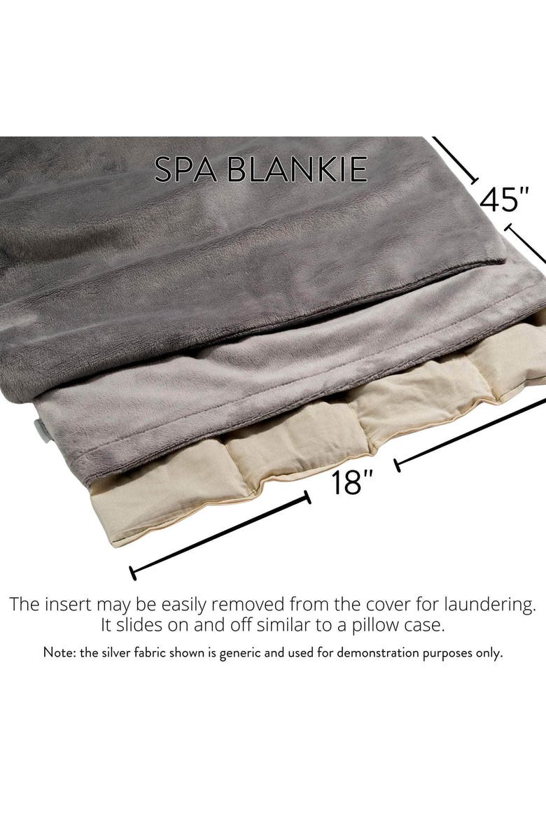 Eucalyptus Spa Blankie, Alternate, color, Silver Fox