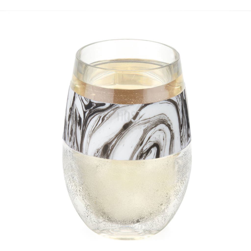 Host Wine Freeze Cooling Cup In Black Swirl