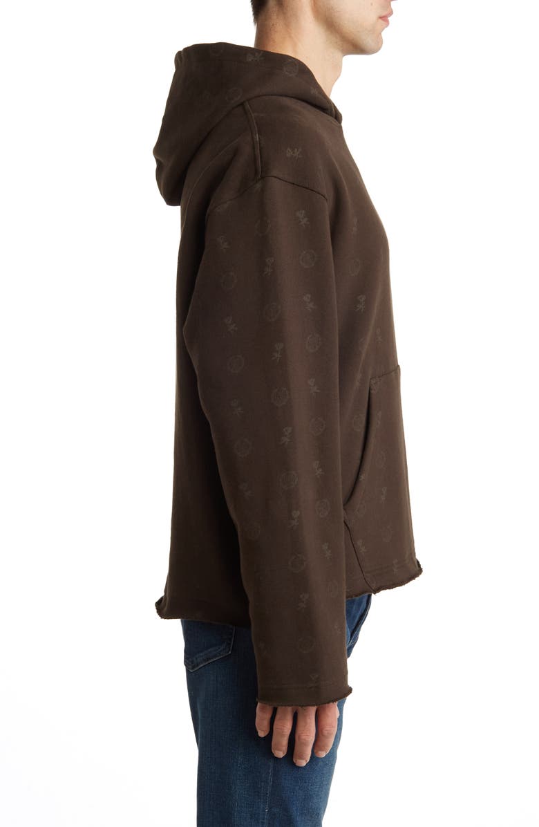 HONOR THE GIFT Raw Edge Cotton Hoodie, Alternate, color, 