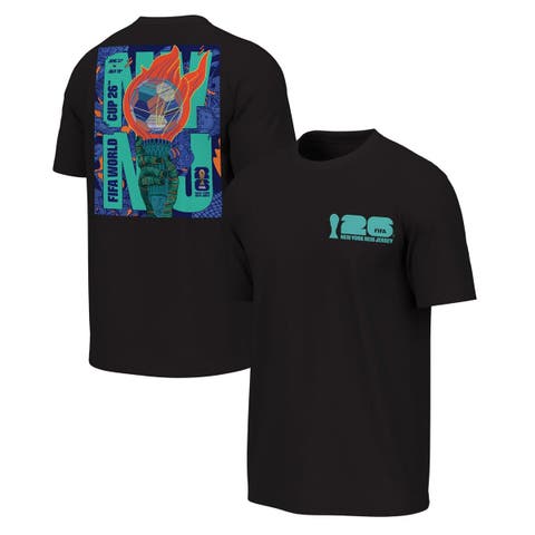 Men's Outerstuff Black 2026 FIFA World Cup New York Host City Poster Graphic T-Shirt