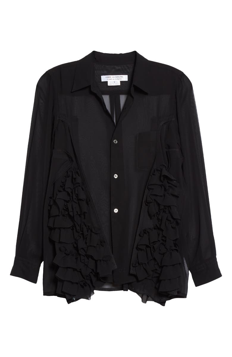 Comme des Garçons Georgette Shirt, Alternate, color, 