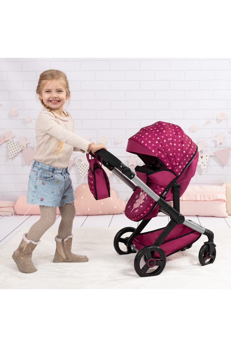 Xeo Mega Doll Set 10 Piece Pram, Bed, Handbag and More, Alternate, color, Multicolored