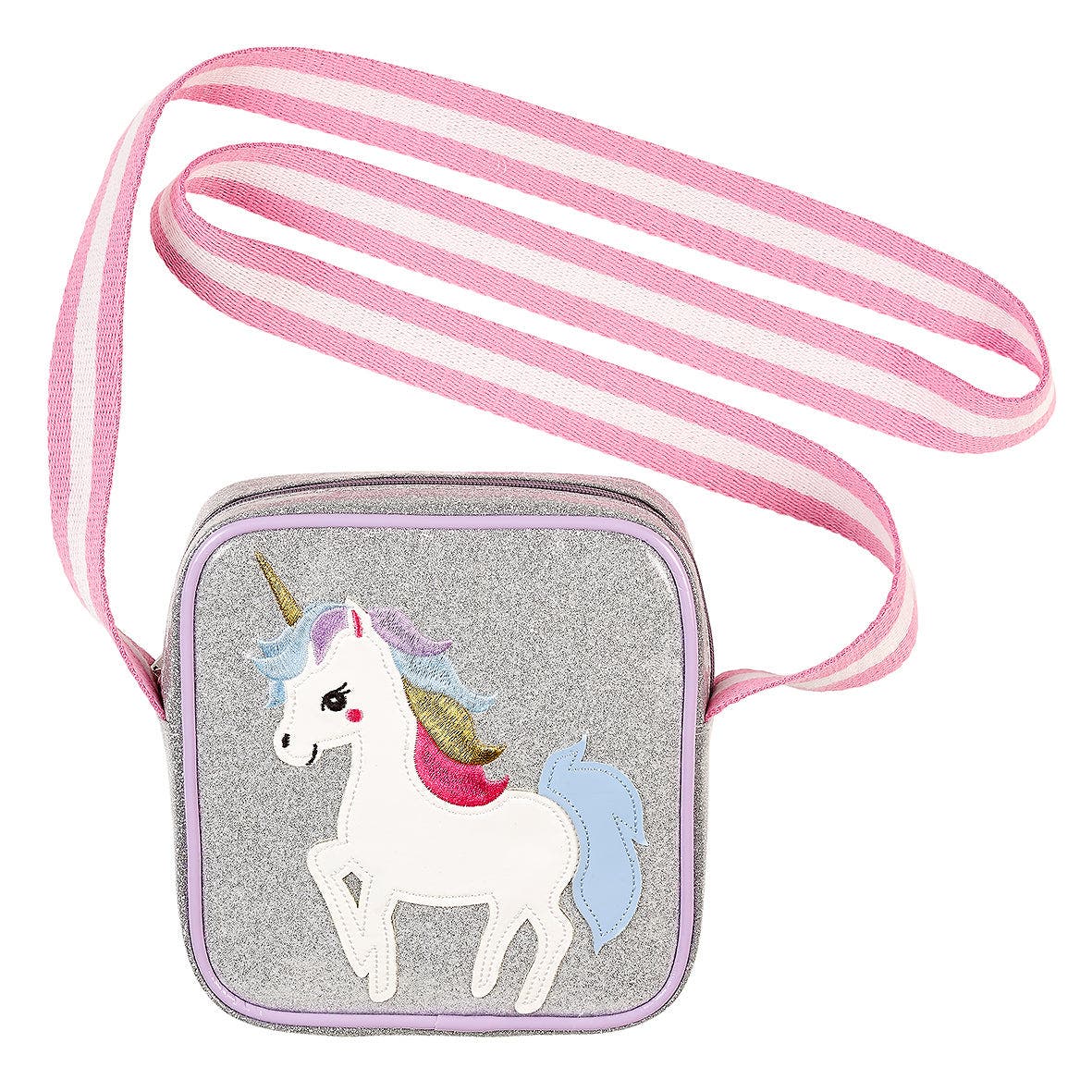 Souza Unicorn purse, Main, color, Silver
