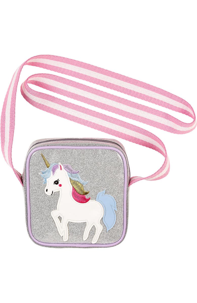 Souza Unicorn purse, Main, color, Silver