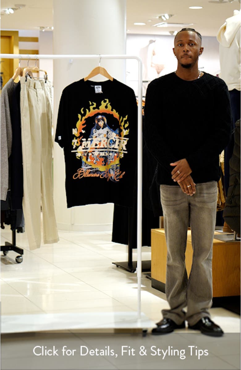 Oversize Mercer Motorcycle Graphic T-Shirt, sales video thumbnail