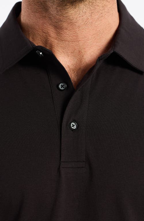 Robert Graham Furlan Stretch Cotton Polo In Brown