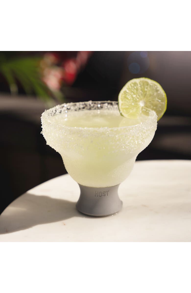 HOST Glass FREEZE Margarita Cooling Cup Set of 2, Alternate, color, Gray