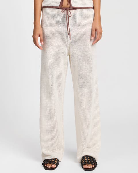 Linen Knit Drawstring Pant