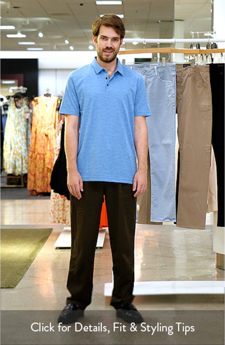 Base Jump Stripe Cotton Blend Polo, sales video thumbnail