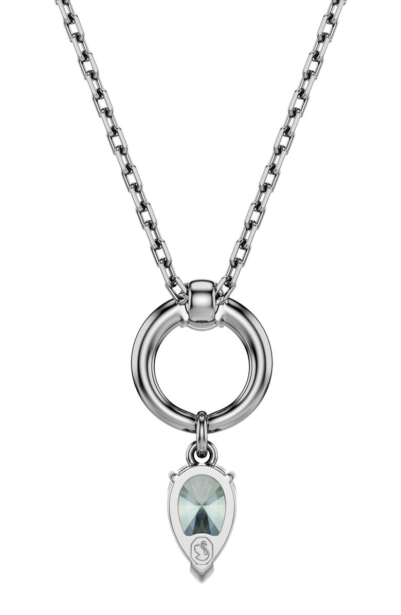 Swarovski Mesmera Pendant Necklace, Alternate, color, Grey/ Silver