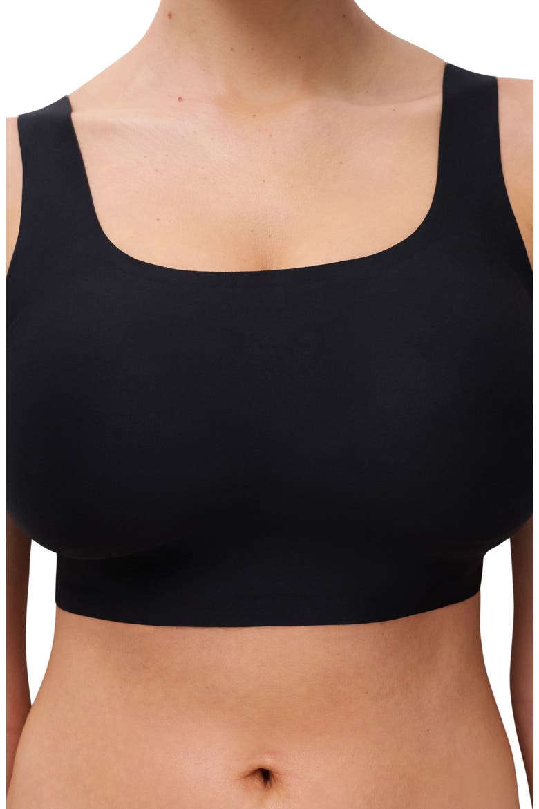 Softstretch Power Scoop Neck Bralette, Alternate, color, BLACK