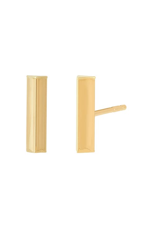 Tube Bar Stud Earrings