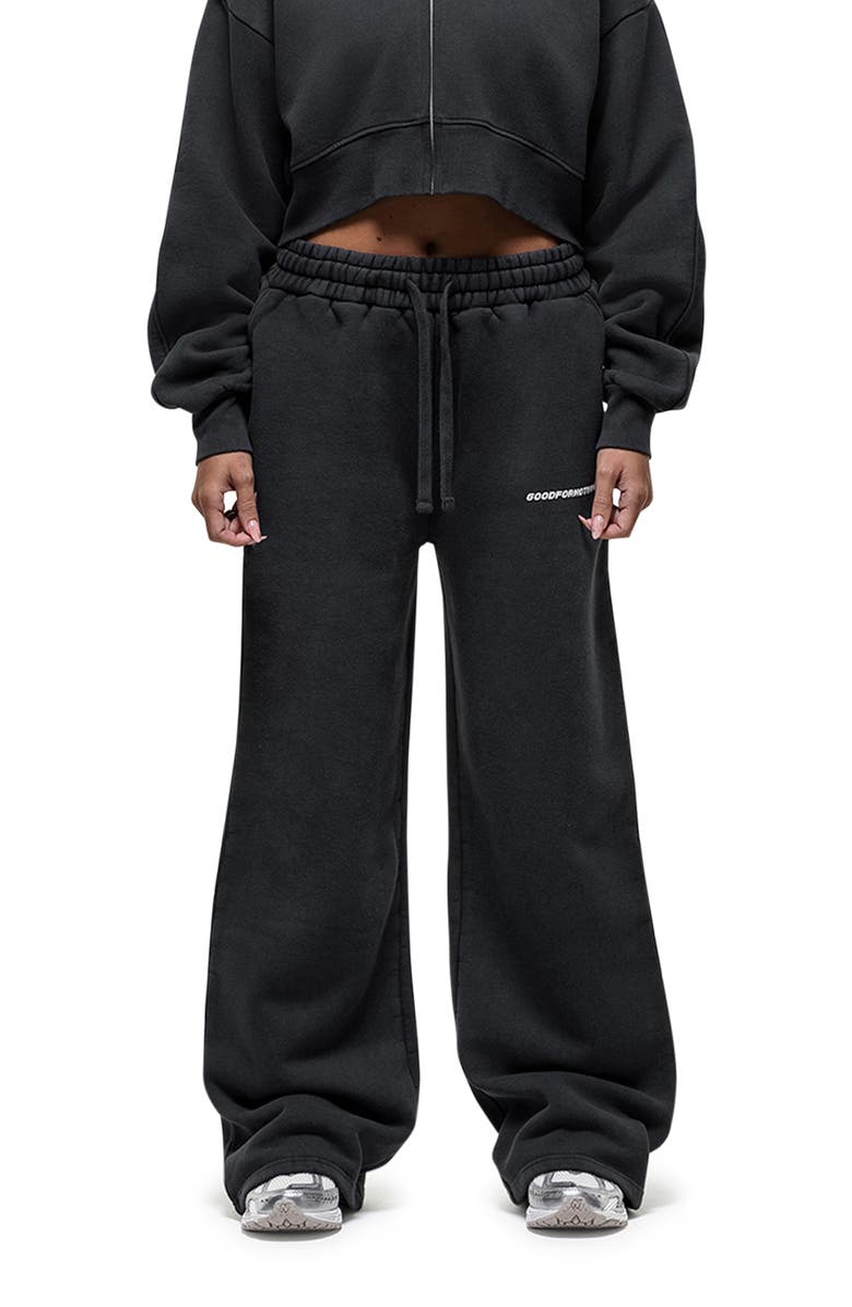 Good For Nothing Vintage Black Relaxed Joggers, Main, color, Black