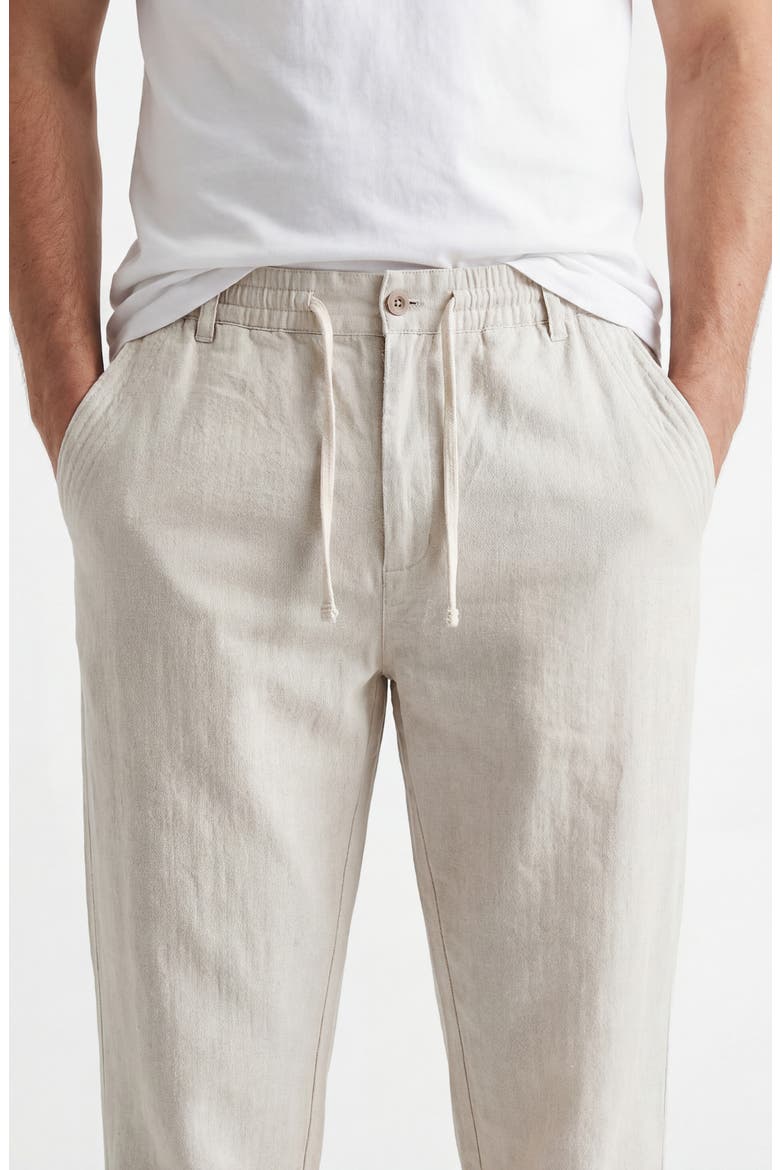 Linen & Cotton Blend Pants, Main, color, NATURAL