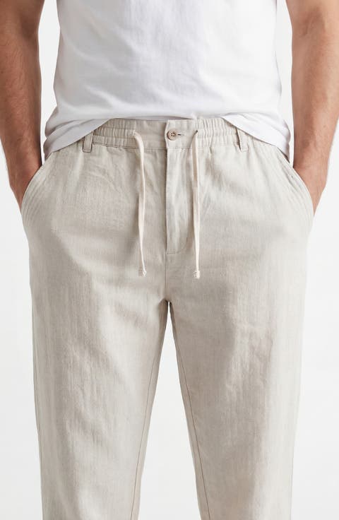 Linen & Cotton Blend Pants