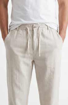 BURNSIDE Linen & Cotton Blend Pants