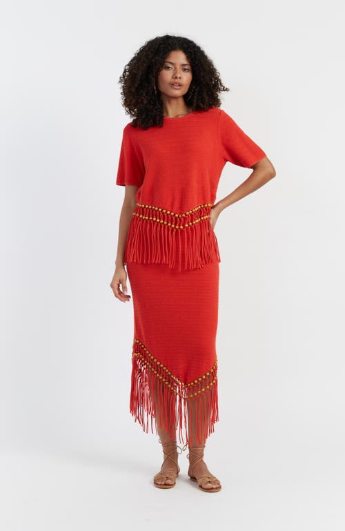 Chinti & Parker Laura Whitmore Beaded Skirt