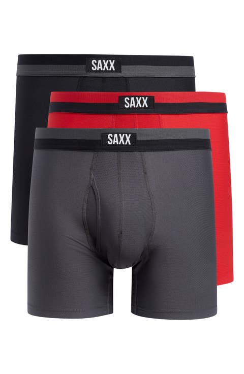 Assorted 3-Pack Sport Mesh Boxer Briefs