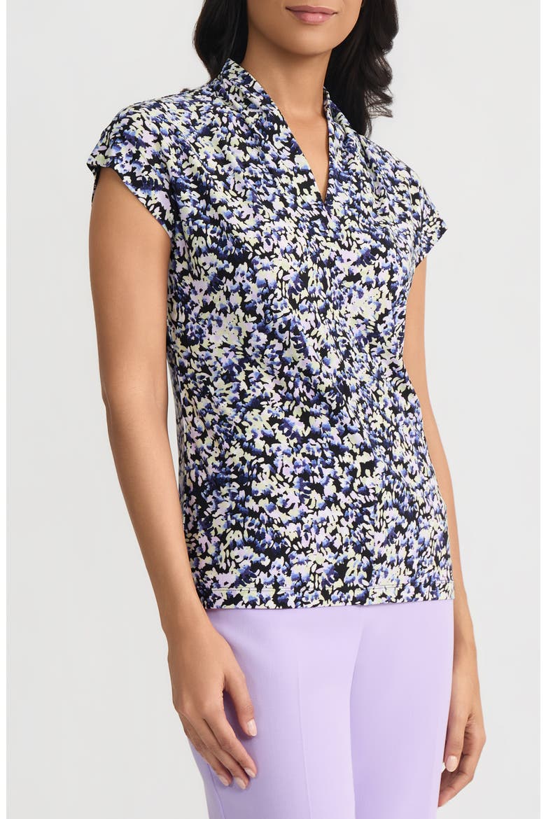 Printed Dolman Sleeve Top, Alternate, color, BLACK/ BLUE MULTI