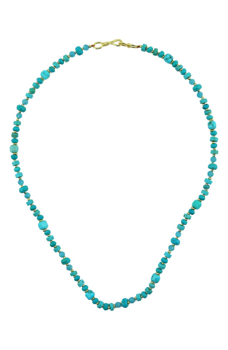 Panacea Turquise Bead Necklace, Main, color, Turquoise