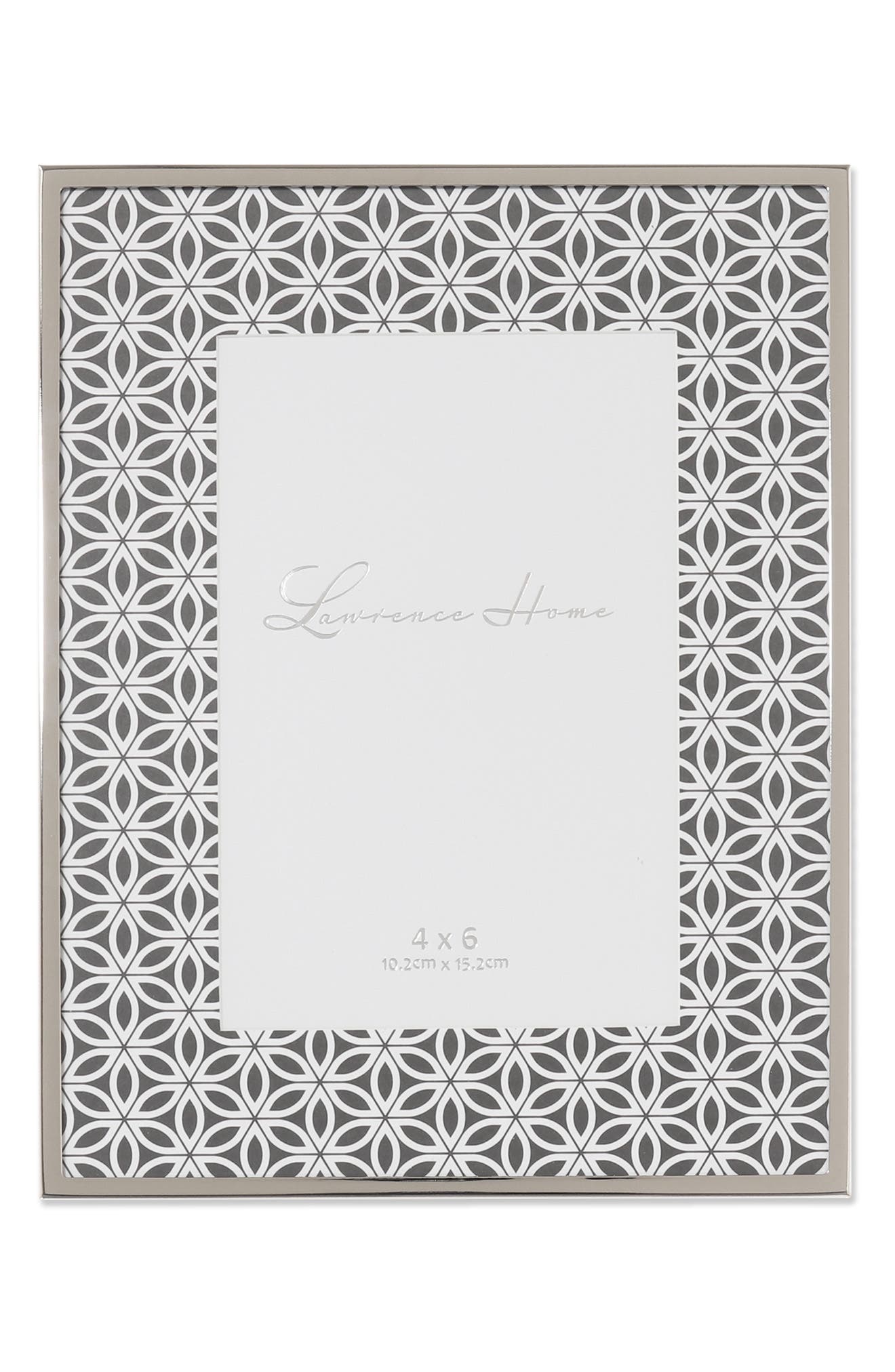 Lawrence Frames Flower Design Silver Picture Frame