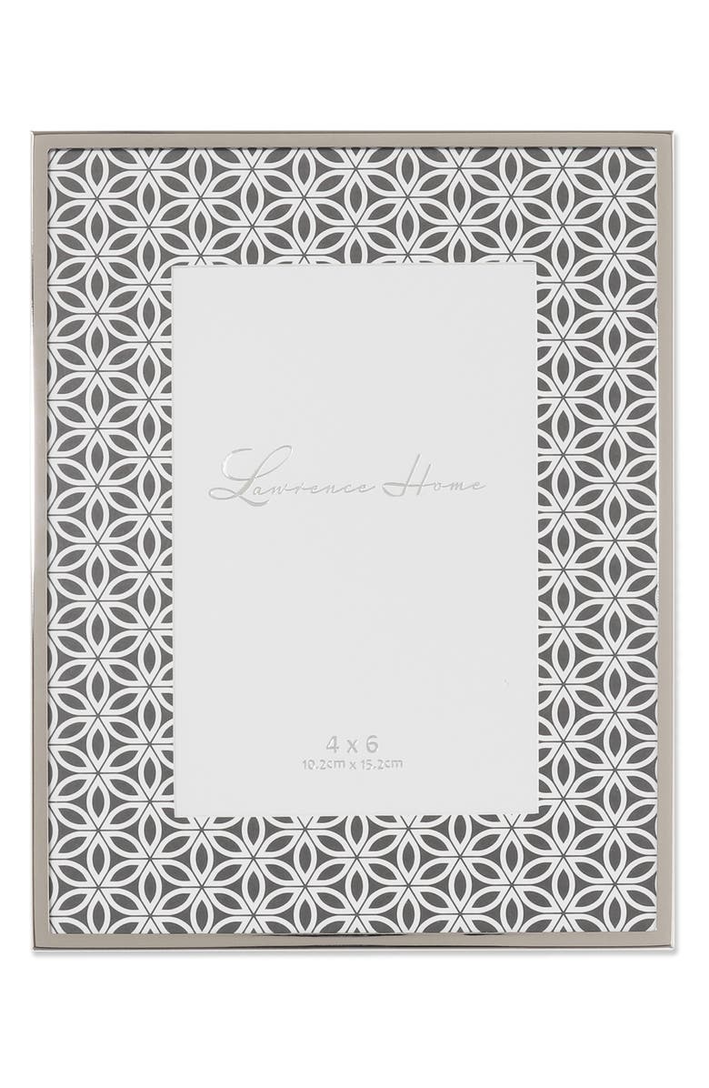 Lawrence Frames Flower Design Silver Picture Frame, Main, color, Silver
