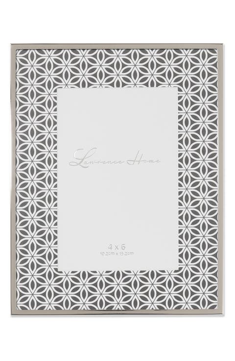Flower Design Silver Picture Frame