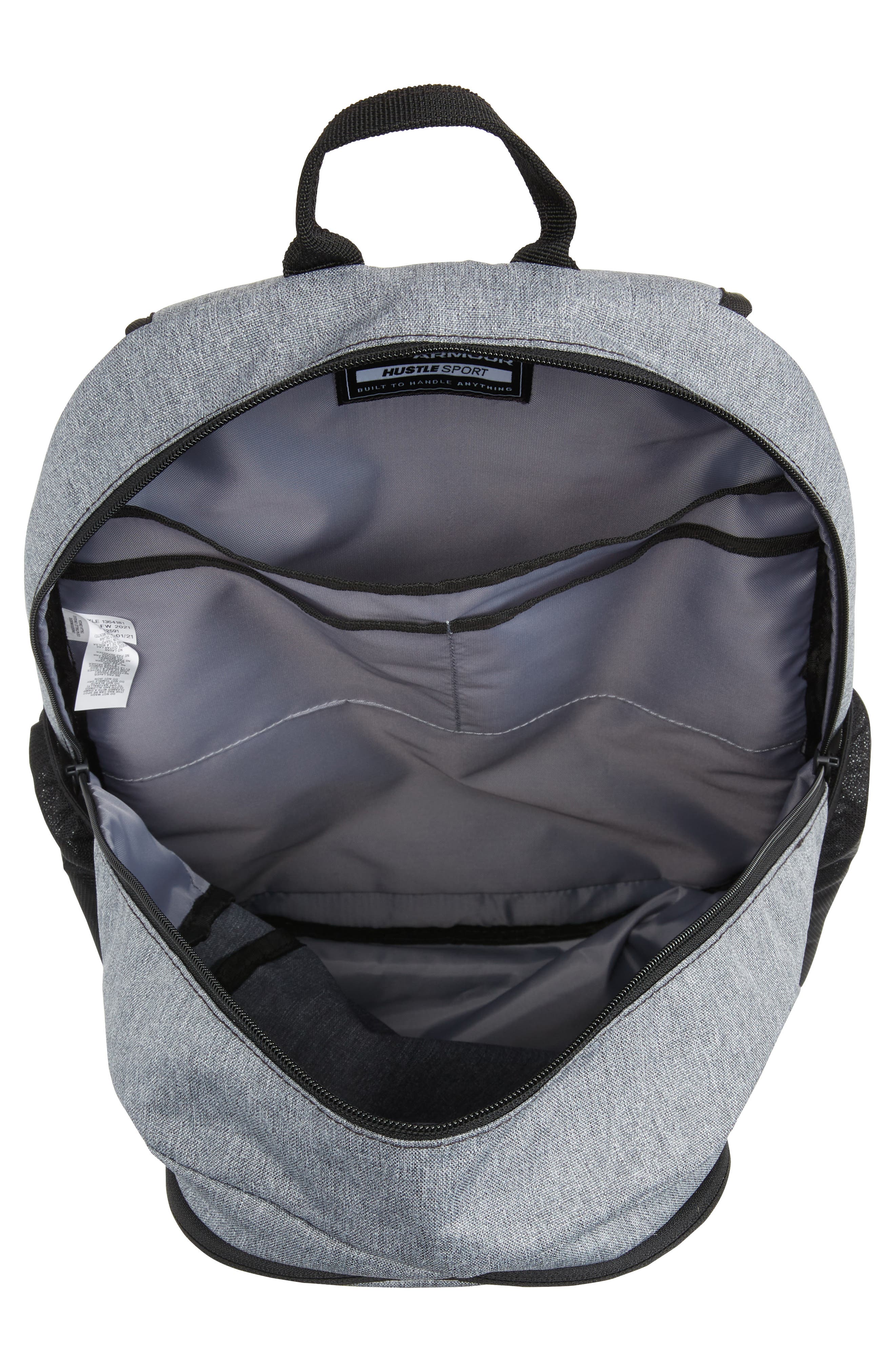 Kids' Hustle Sport Backpack, Alternate, color, PITCH GRAY MEDIUM HEATHER
