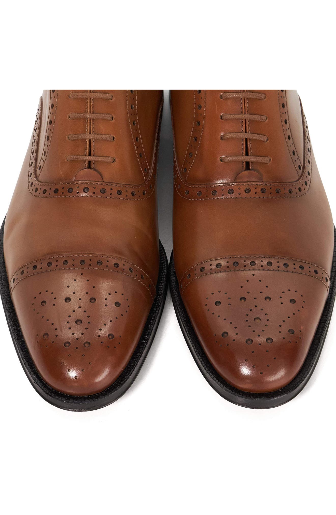 Dune London Soldiers Cap Toe Wingtip Oxford, Alternate, color, 