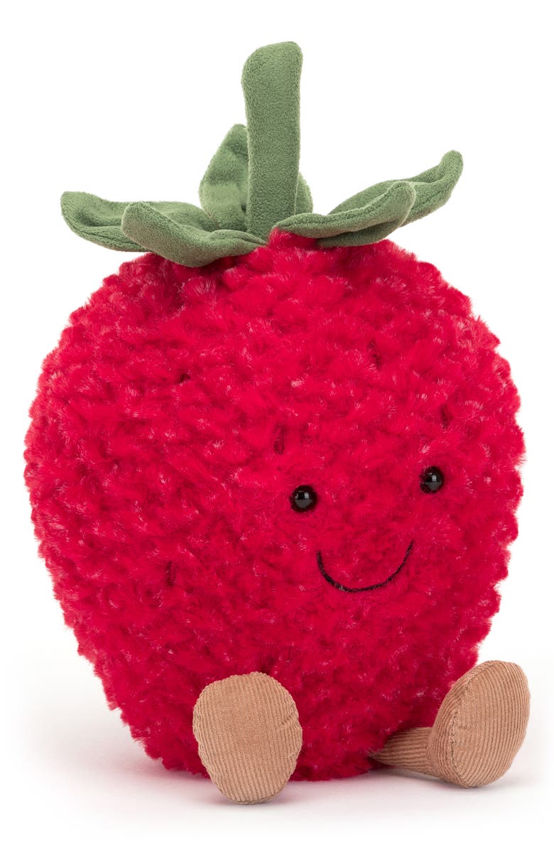 Jellycat Amuseable Strawberry Plush Toy, Main, color, 