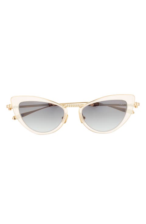 50mm Gradient Cat Eye Sunglasses