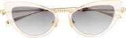 Valentino 50mm Gradient Cat Eye Sunglasses