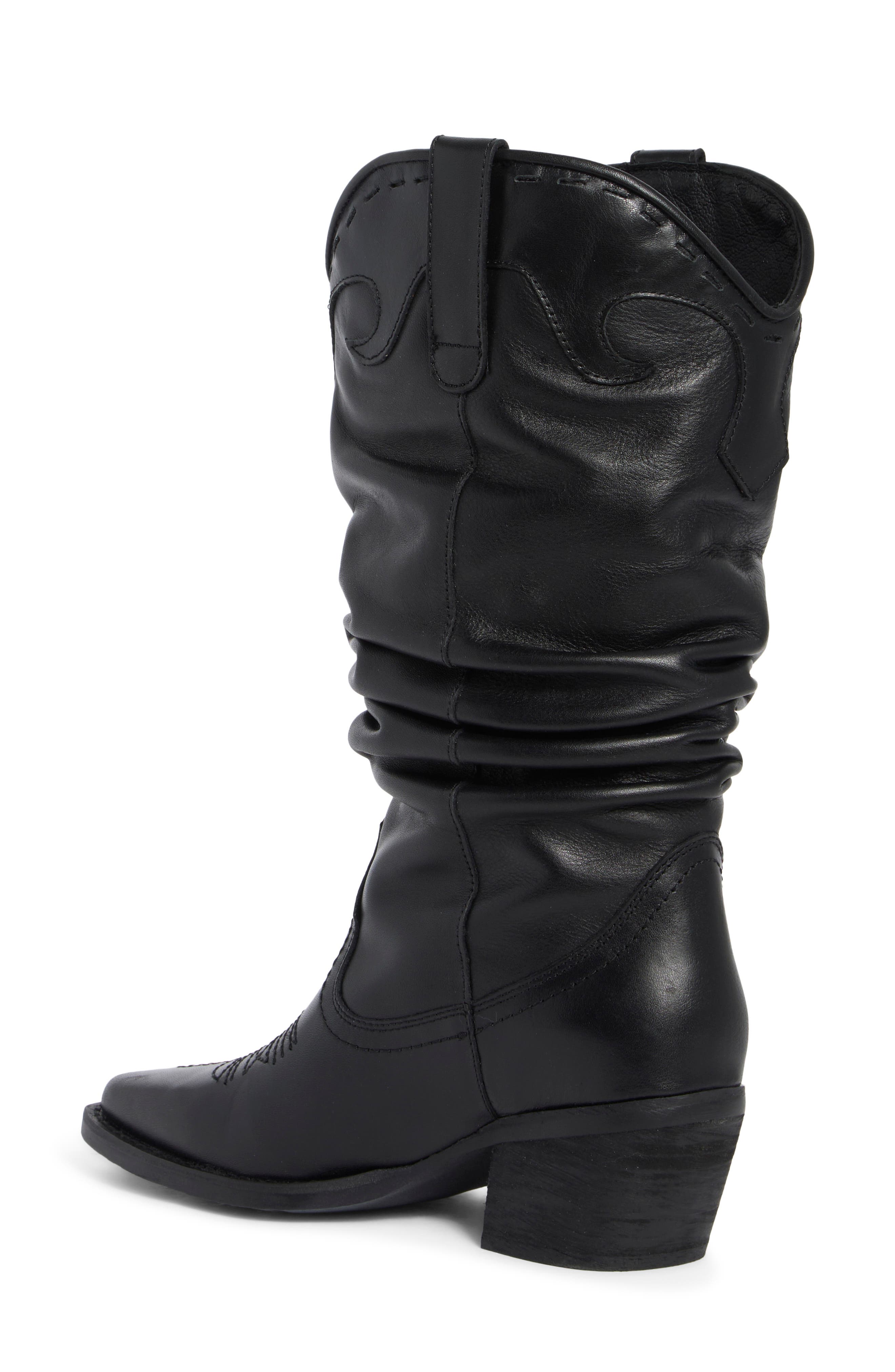 Stage Slouch Boot, Alternate, color, BLACK LEATHER