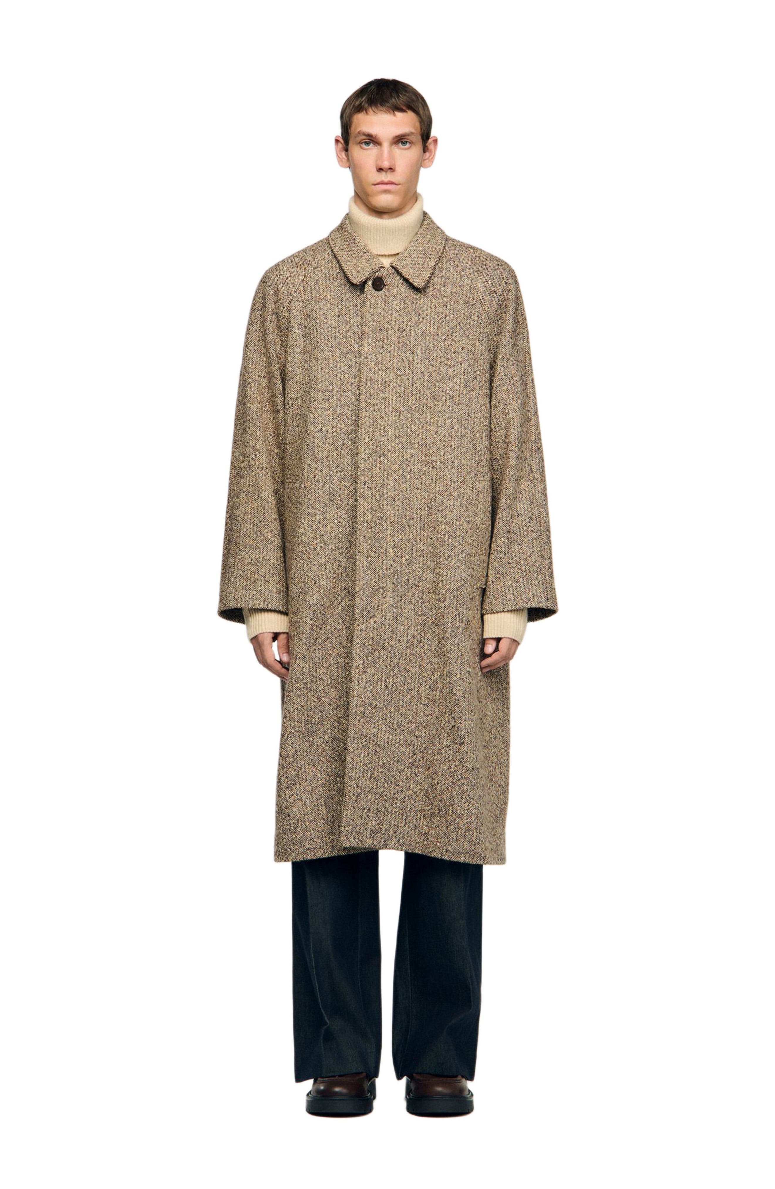 Oversized wool coat