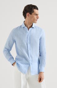 Brunello Cucinelli Chalk stripe shirt