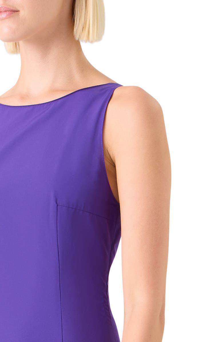 Akris punto Sleeveless Tiered Dress, Alternate, color, Purple