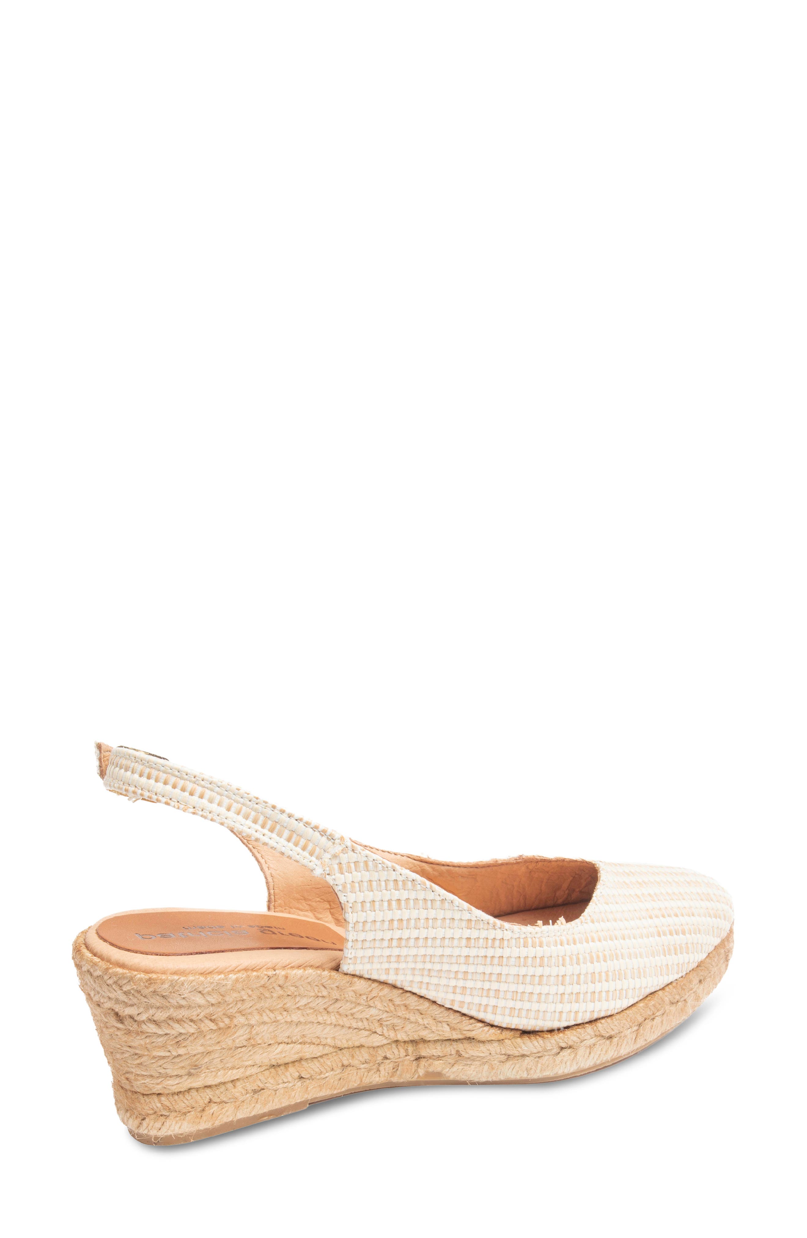 Poppy Slingback Espadrille Wedge, Alternate, color, NATURAL STRIPED RAFFIA