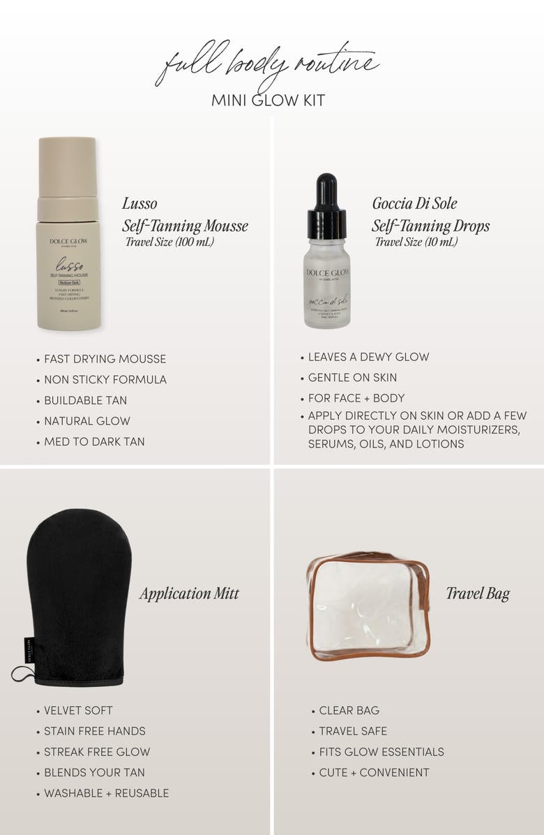 Dolce Glow by Isabel Alysa Full Body Routine Kit $60 Value, Alternate, color, 