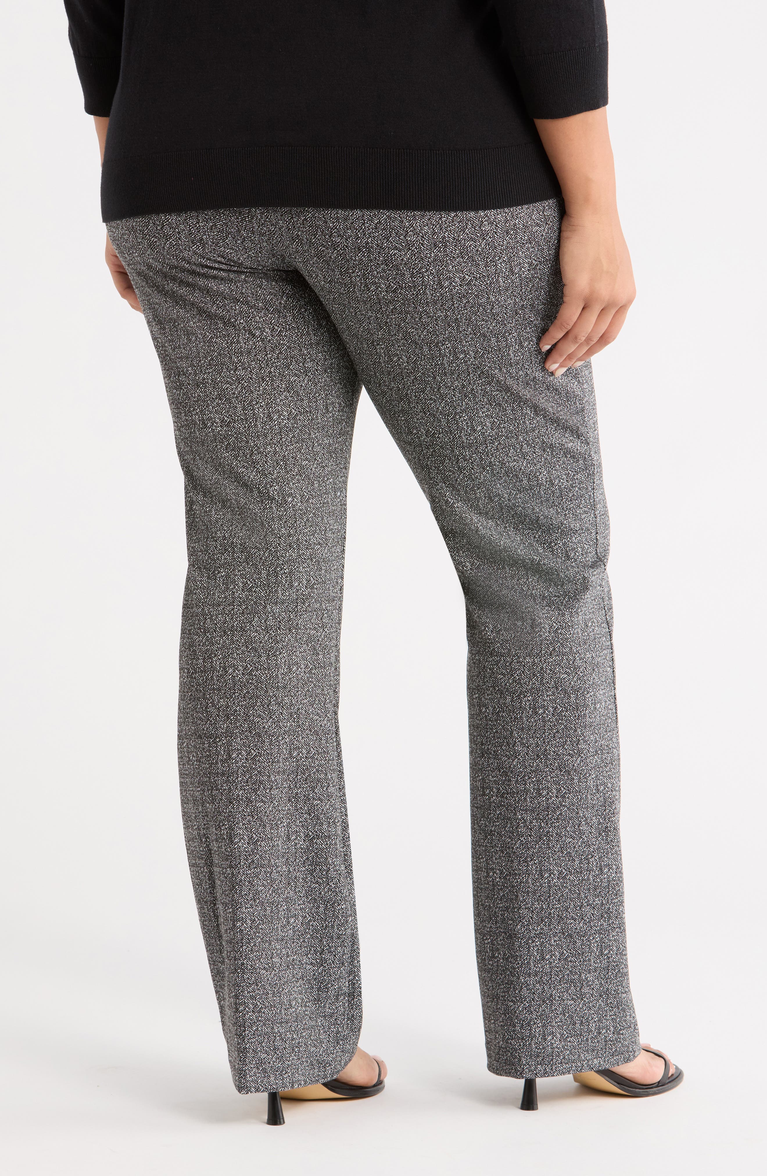 Elysse Stretch Ponte Jacquard Wide Leg Pants - image 2