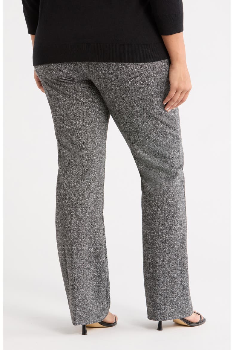 Elysse Stretch Ponte Jacquard Wide Leg Pants, Alternate, color, SMOKEY SALT PEPPER