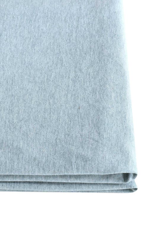 Calvin Klein Mélange Cotton Blend Jersey Sheet Set In Blue