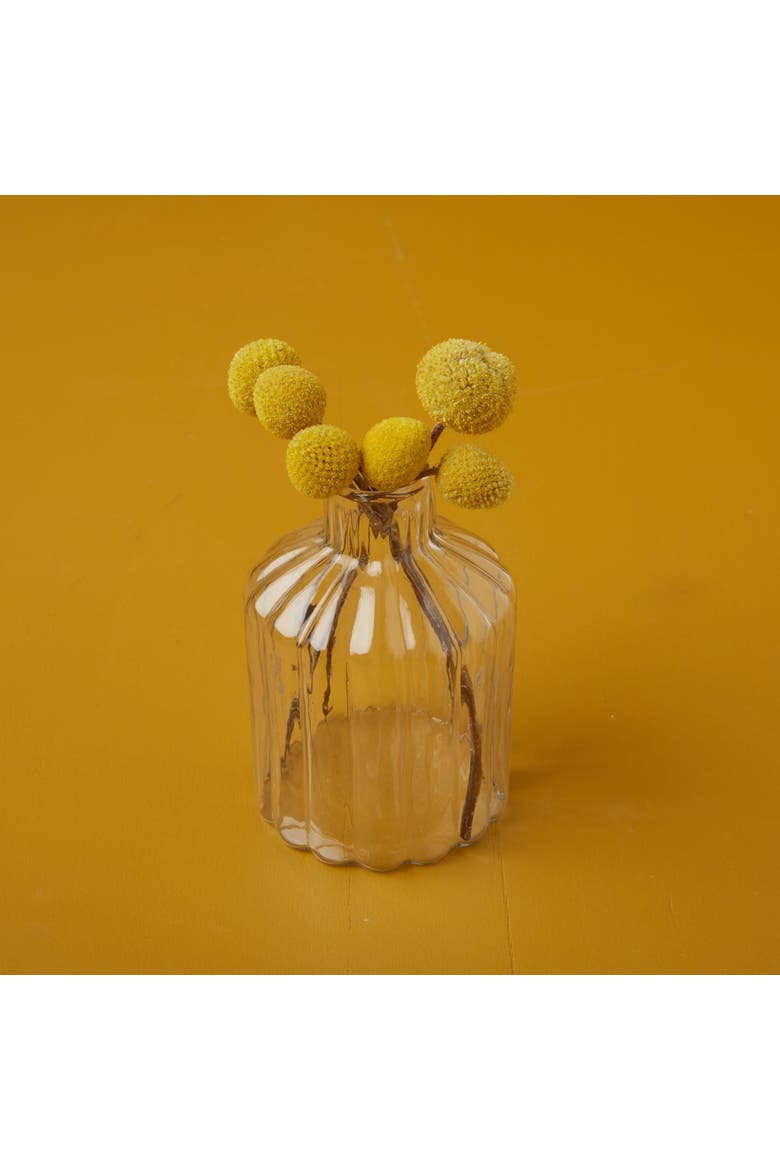 Shae Stepped Bud Vase, Alternate, color, Clear