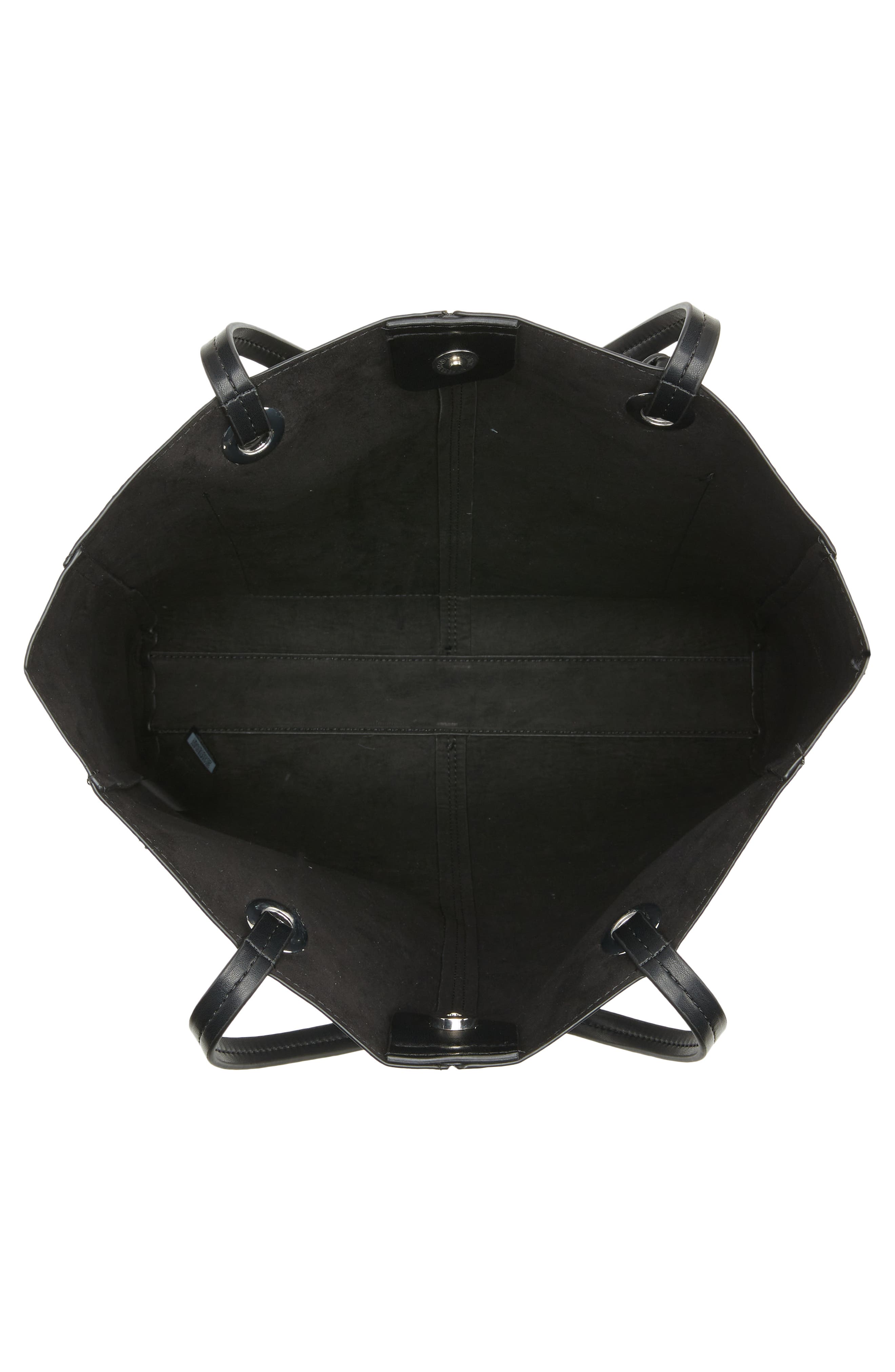 Topshop Faux Leather Tote Bag, Alternate, color, 