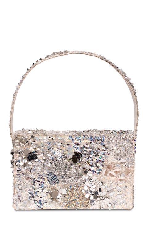 Sequin Box Clutch